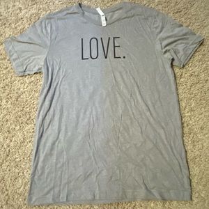 Grey love shirt